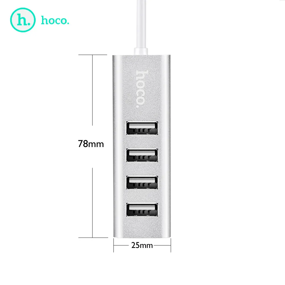 HOCO 4 в 1 USB 2 0 высокоскоростной 60 МБ/с./с usb-разветвитель порта конвертер адаптер