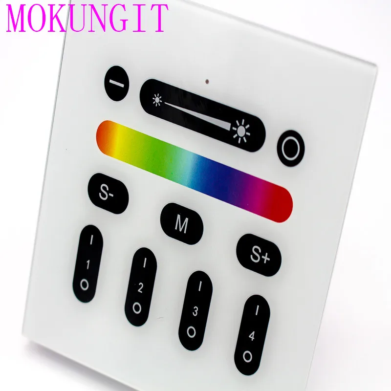 5 шт. Mi light 2 4G 4 зонный сенсорный экран RGB RGBW светодиодный контроллер Беспроводной RF