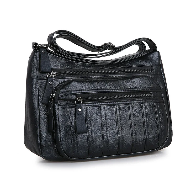 2019 женские сумочки Мягкая ручная сумка для мам женская кожаная сумочка на плечо