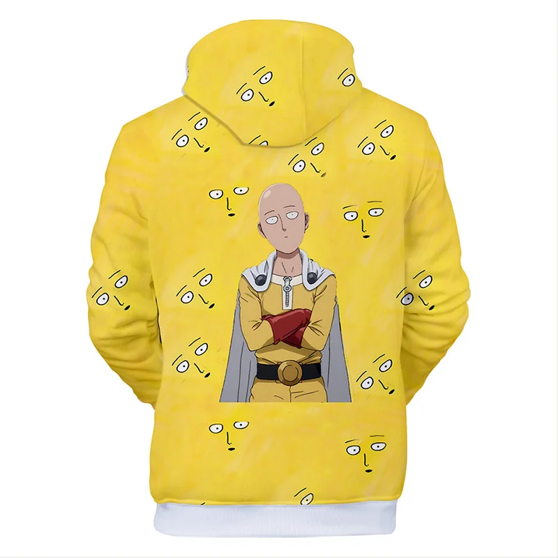 One Punch Man/Толстовка Saitama (хейтеры) футболка с капюшоном желтого цвета 3D одежда
