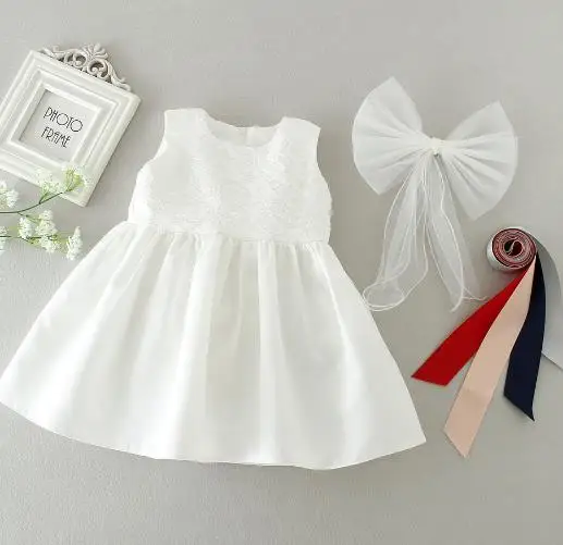 Платья для маленьких девочек на первый День рождения Бальные платья одежда