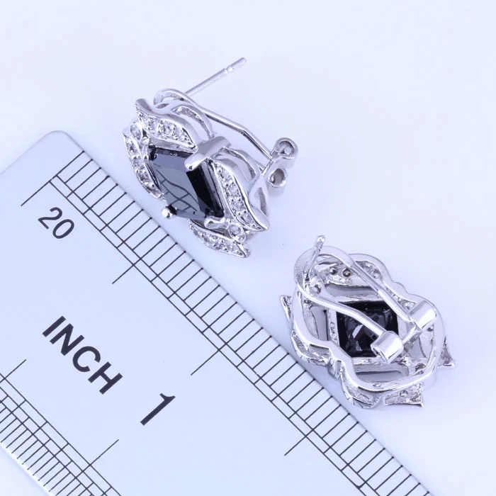 Ожерелье/кулон/серьги-гвоздики с фианитом | Украшения и аксессуары