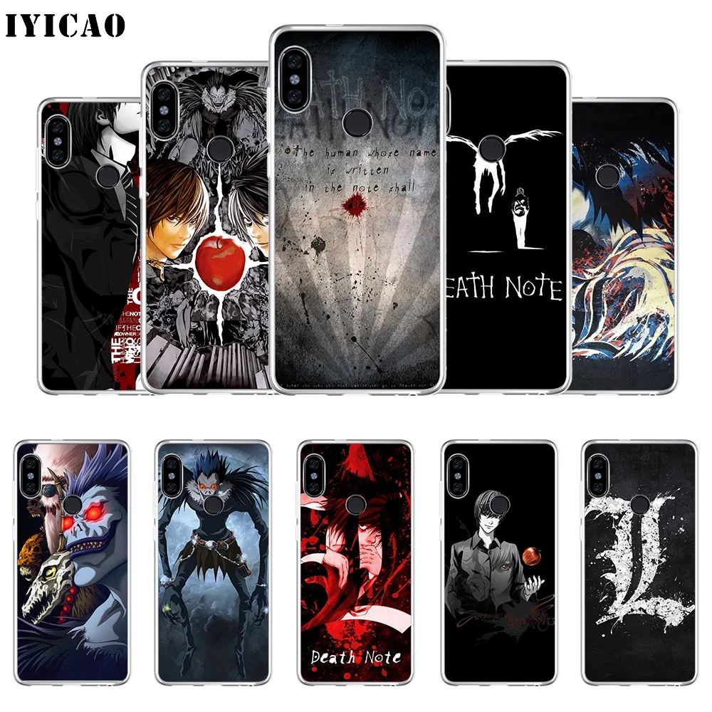 Мягкий силиконовый чехол для телефона IYICAO Death Note L Xiaomi Redmi 4A 5A 6A 7 6 5 Pro Plus 4X