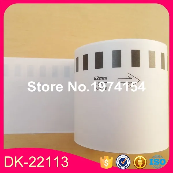 3x рулоны совместимые с Brother ярлыки прозрачная наклейка dk 22113 Φ dk22113 | Компьютеры и