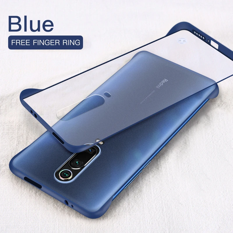 Navy Without Ring Прозрачный Бескаркасный чехол для huawei P30 P20 Honor 20 Pro mate 10 View Тонкий Жесткий матовый прозрачный чехол с кольцом Nova 5 Lite 10i P Smart - Цвет: Navy Without Ring