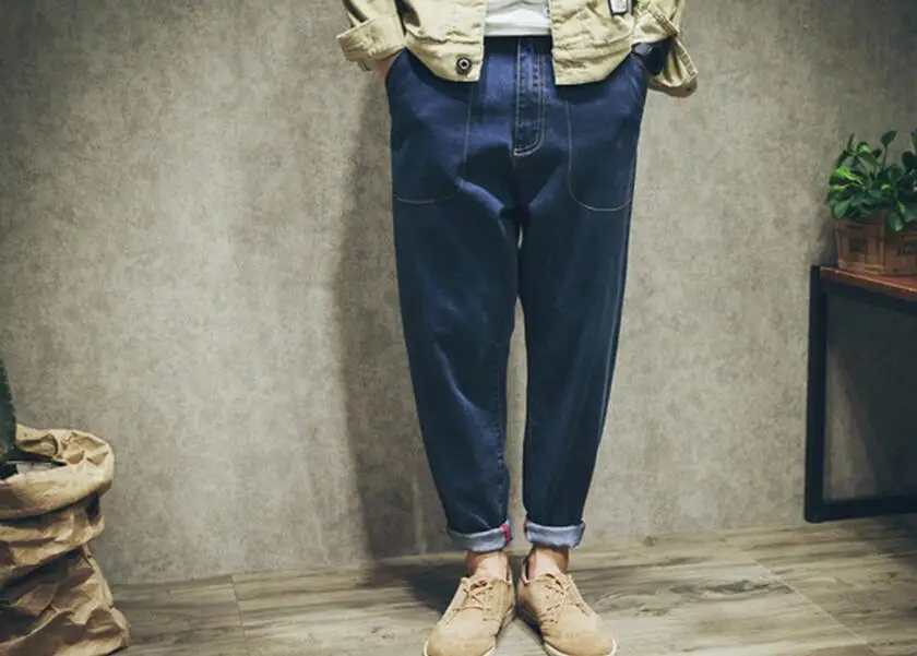 

29--40 HOT / Spring Men's New Fashion Little Feet Haroun Pants Loose Big Yards Trousers