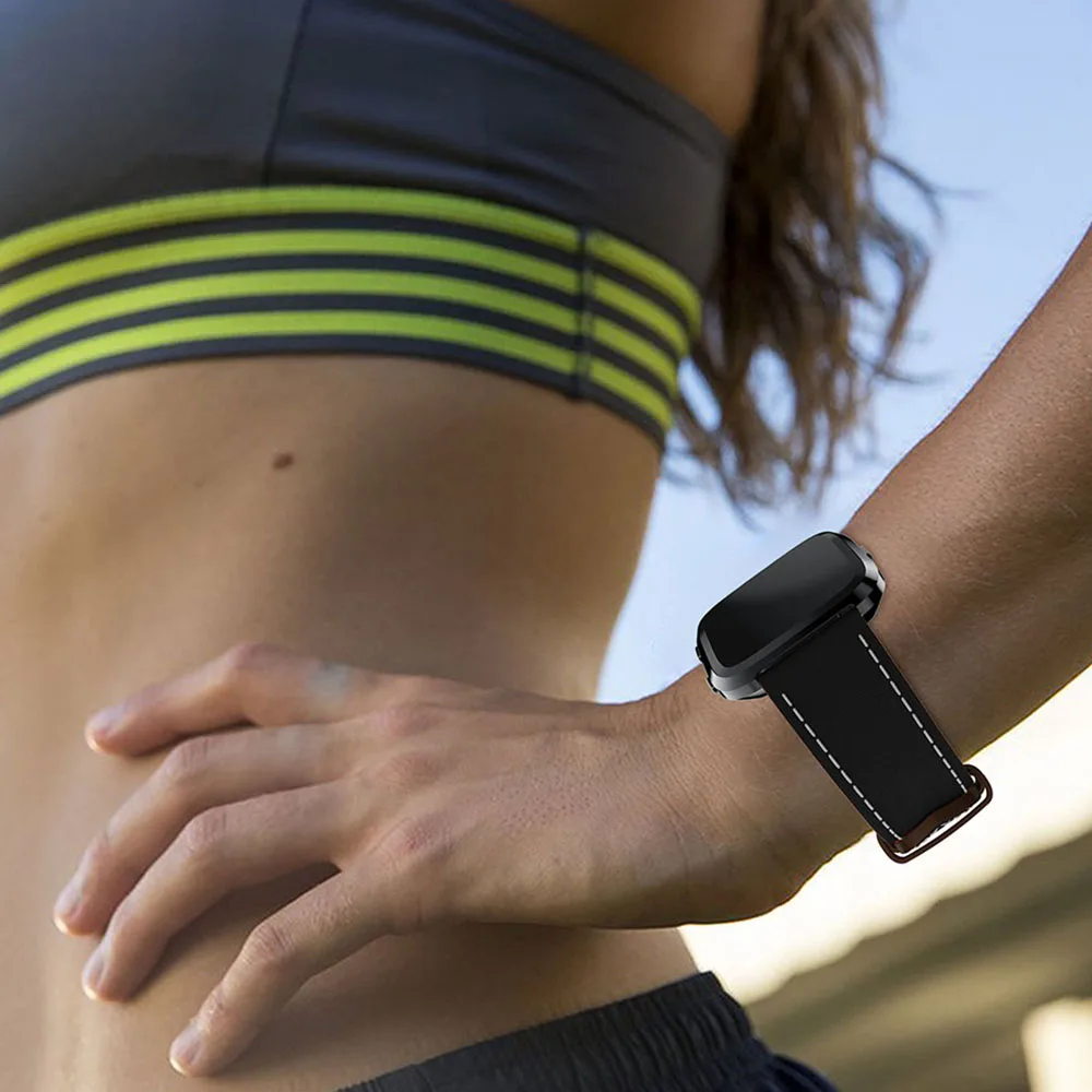 Сменный кожаный ремешок для наручных часов смарт fitbit versa Новое поступление 2018