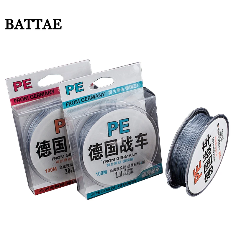 BOTTAE 100 м PE плетеный рыболовный Lline бренд 4/8 нитка 10 110LB Multifilament плетеные линии