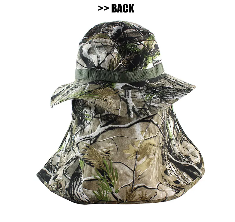 Тактические камуфляжные шапки Boonie, непальская Кепка, шапка-ведро, Военная Мужская армейская Военная Кепка для пешего туризма, рыбалки, с закрылками, UV UPF50
