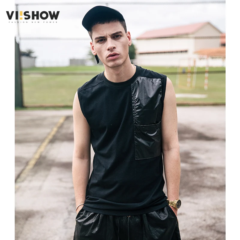 VIISHOW мужская майка в стиле хип-хоп дизайнерская модная без рукавов повседневная
