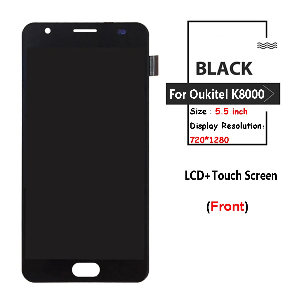 Черный/белый для Oukitel K8000 ЖК-дисплей+ инструмент для ремонта сенсорного экрана в сборе Запчасти Запасные Аксессуары для oukitel K 8000 lcd