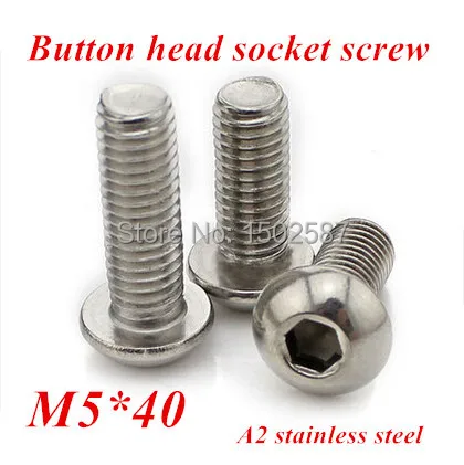 

100 шт./лот M5 * 40, фотометрический болт ISO7380, болт с головкой из нержавеющей стали SUS304, m5x40 мм