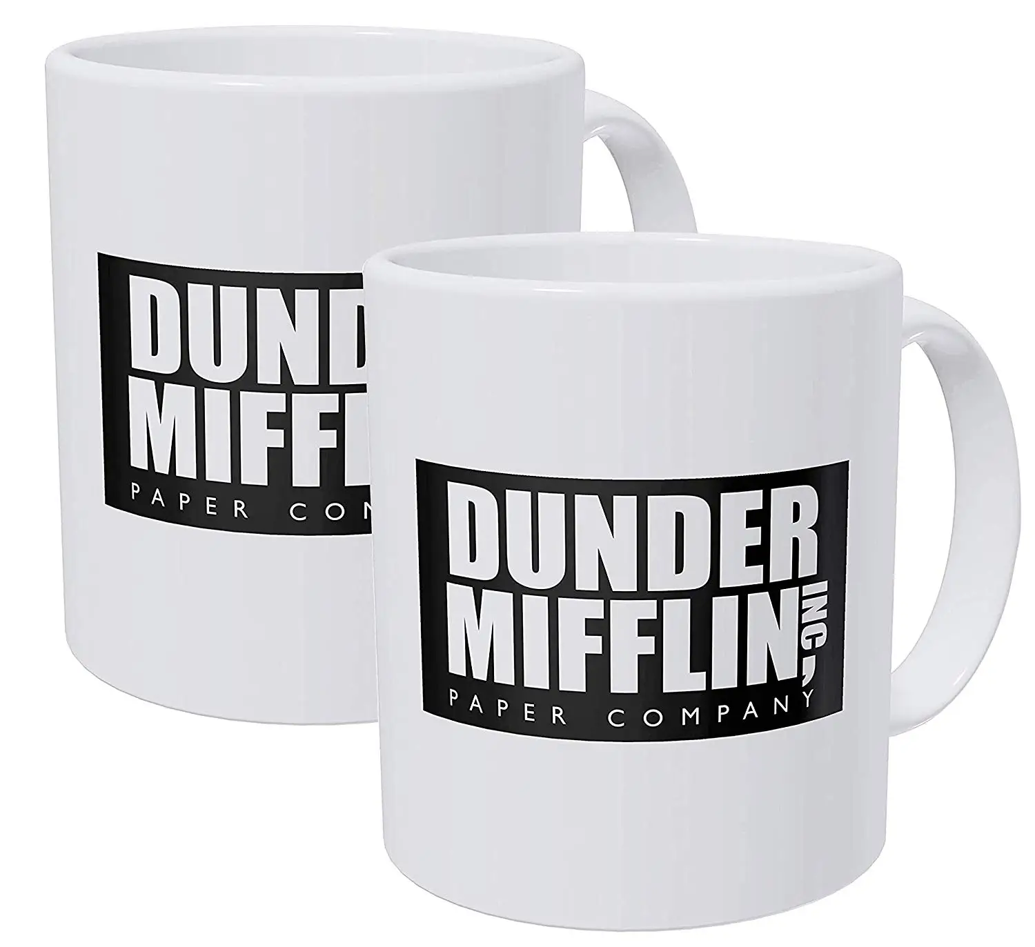 Набор из 2 забавных кофейных кружек Dunder Mifflin 11 унций для работы в офисе|Кружки| |