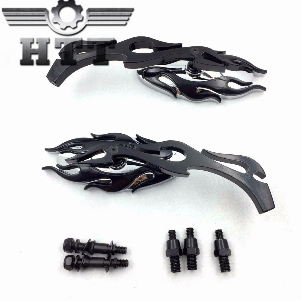 Aftermarket Бесплатная доставка мотоцикл части мотоцикла Пламя Стиль зеркалом