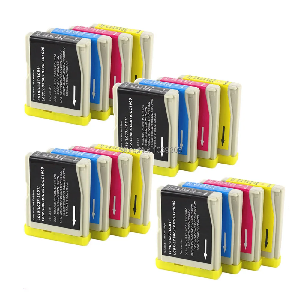 16 шт. Замена LC51 для Brother DCP 130C 135C 150C 153C 157C 330C 350C 540CN 560CN|lc51|brotherbrother dcp-150c |