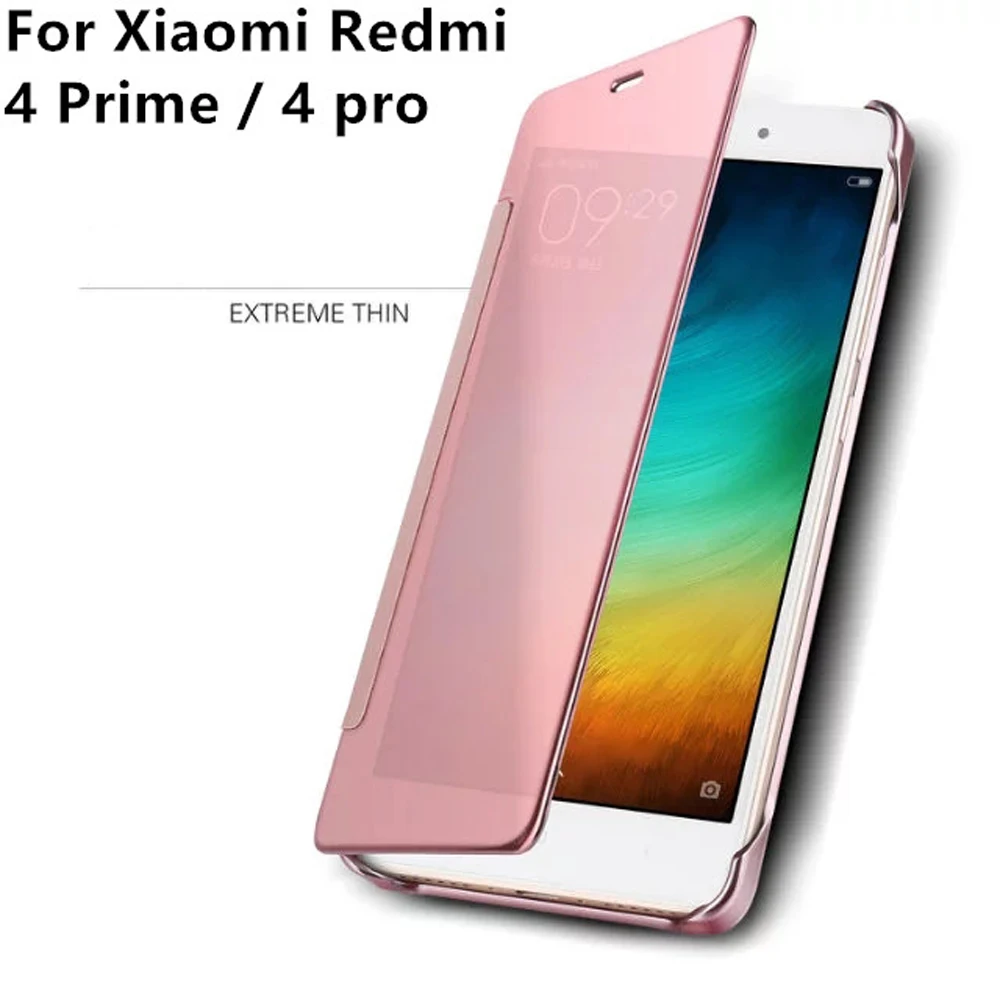 Для Xiaomi Redmi 4 Prime роскошный золотой Оригинальный чехол для Pro PC зеркальный кожаный