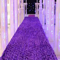 1.4 m Wide X 50m/lot Fashion Wedding Decoration Aisle Runner Rose Flower Petal Carpets 14 Colors Available Free Shipping