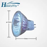 honeyfly 3pcs mr11 halogen bulb 10w20w 12v 2700 3000k gu4 dimmable halogen lamp halojen warmwhite clear glass indoor decoration