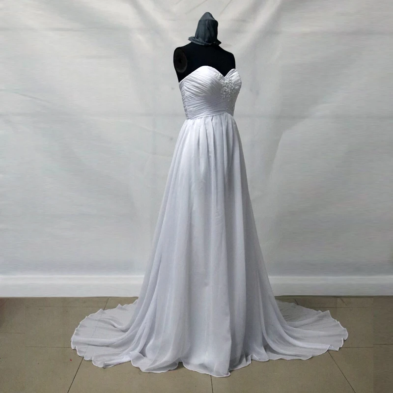 Дешевая Одежда Китай Alibaba платье белый/слоновой кости ТРАПЕЦИЕВИДНОЕ шифоновое