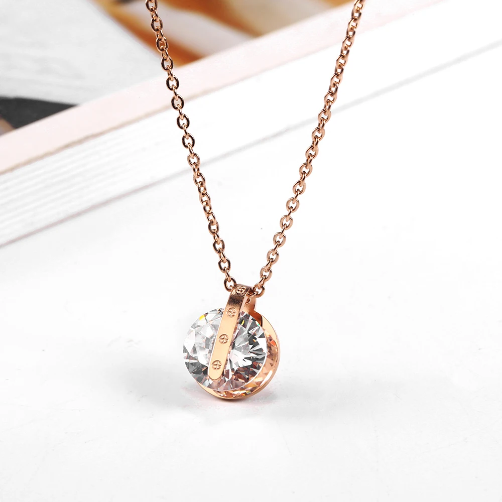 OUFEI нержавеющая сталь Jewelry женщина Vogue розовое золото очарование новинки изящное подвесное ожерелье ювелирные изделия интимные аксессуары богемный