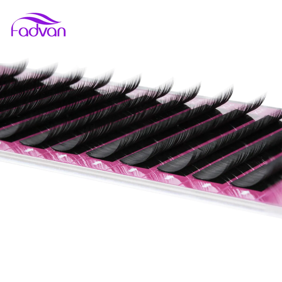 Набор длинных ресниц Fadvan искусственные ресницы из натурального шелка 1 корт/Лот