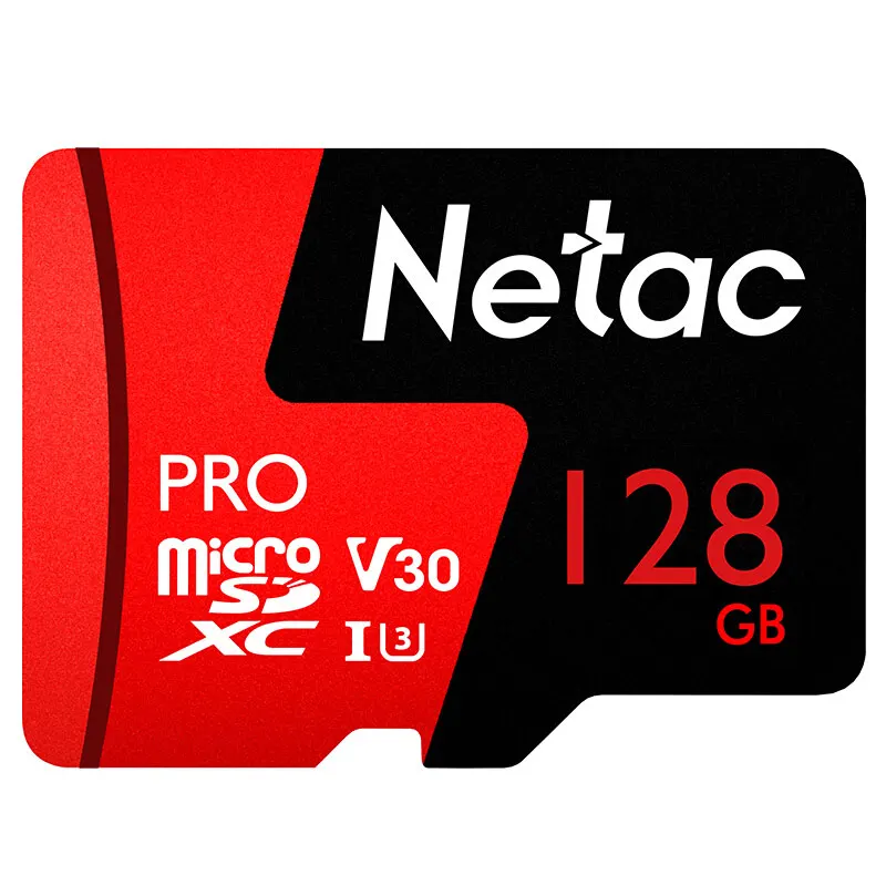 Карта памяти Netac Microsd P500 Pro 128 ГБ класс 10 microSDXC V30 U3 оптовая продажа 2018 новая флеш