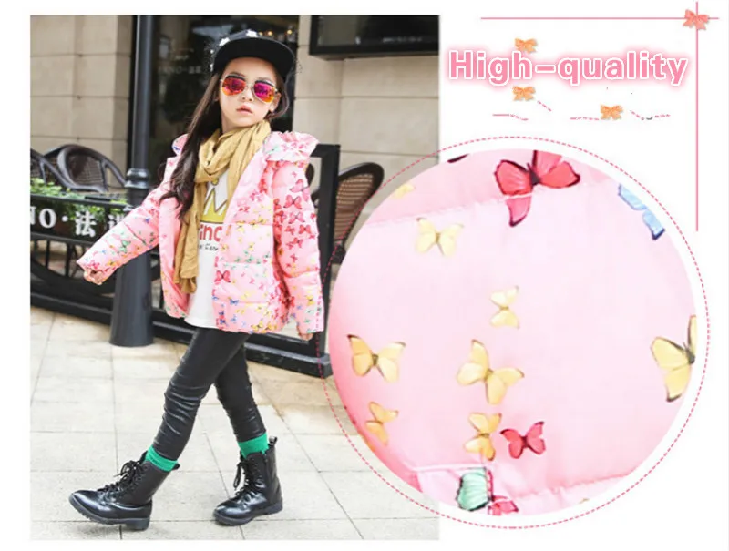 Зима теплая Дети ребенок мальчики девочки вниз куртка костюм установить толстый