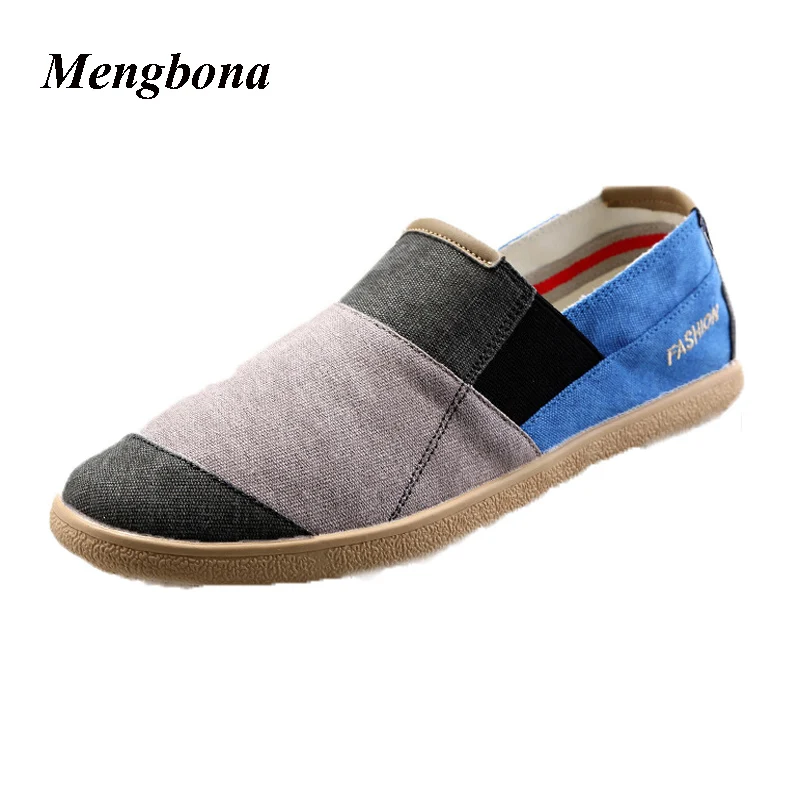 2017 Новое Прибытие Denim Холст Мужчины повседневная обувь Мода смешанные цвета