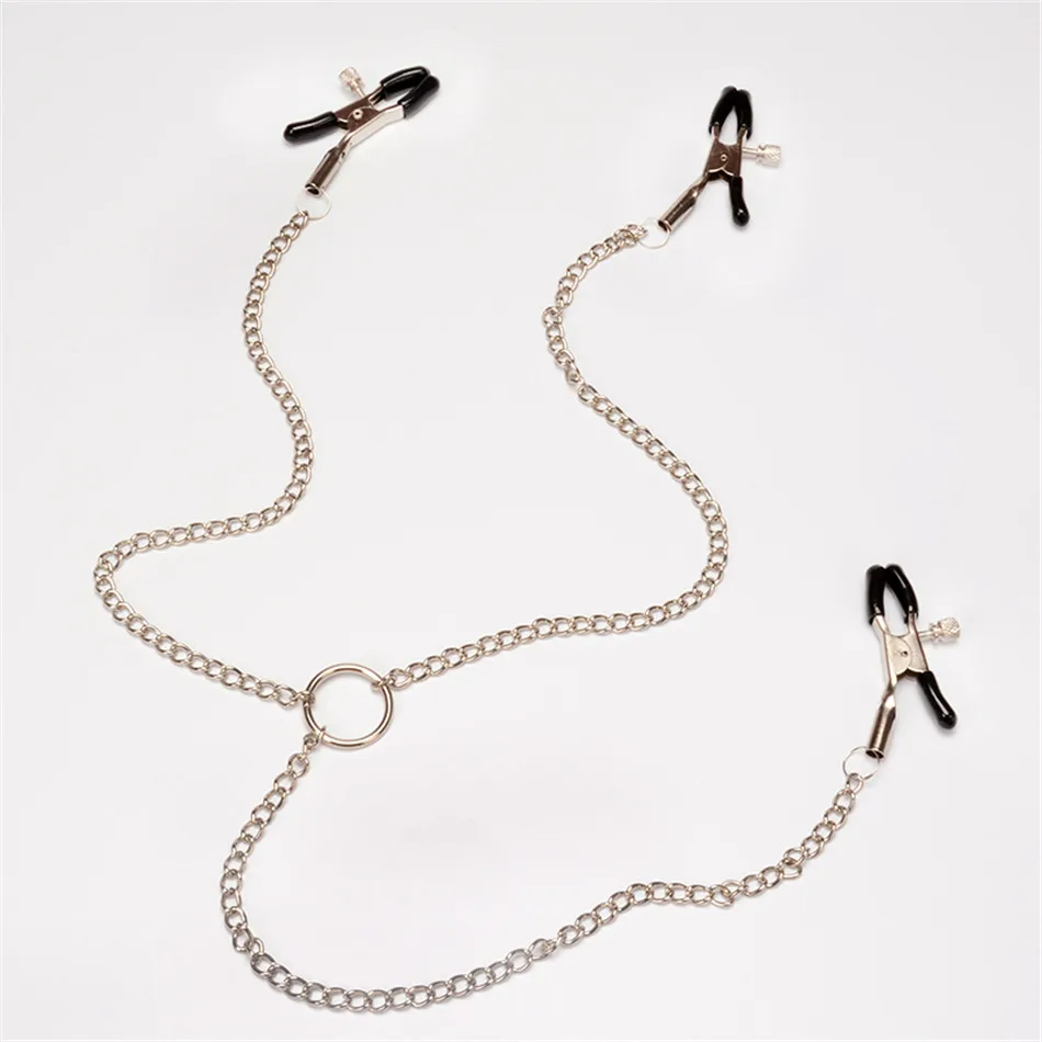 Woman Sexy Nipple Clamps Labia Breast With Chain Clips Slave Bdsm Fetish Erotic Toys Sex Tool For Sale Adult ST440 | Красота и
