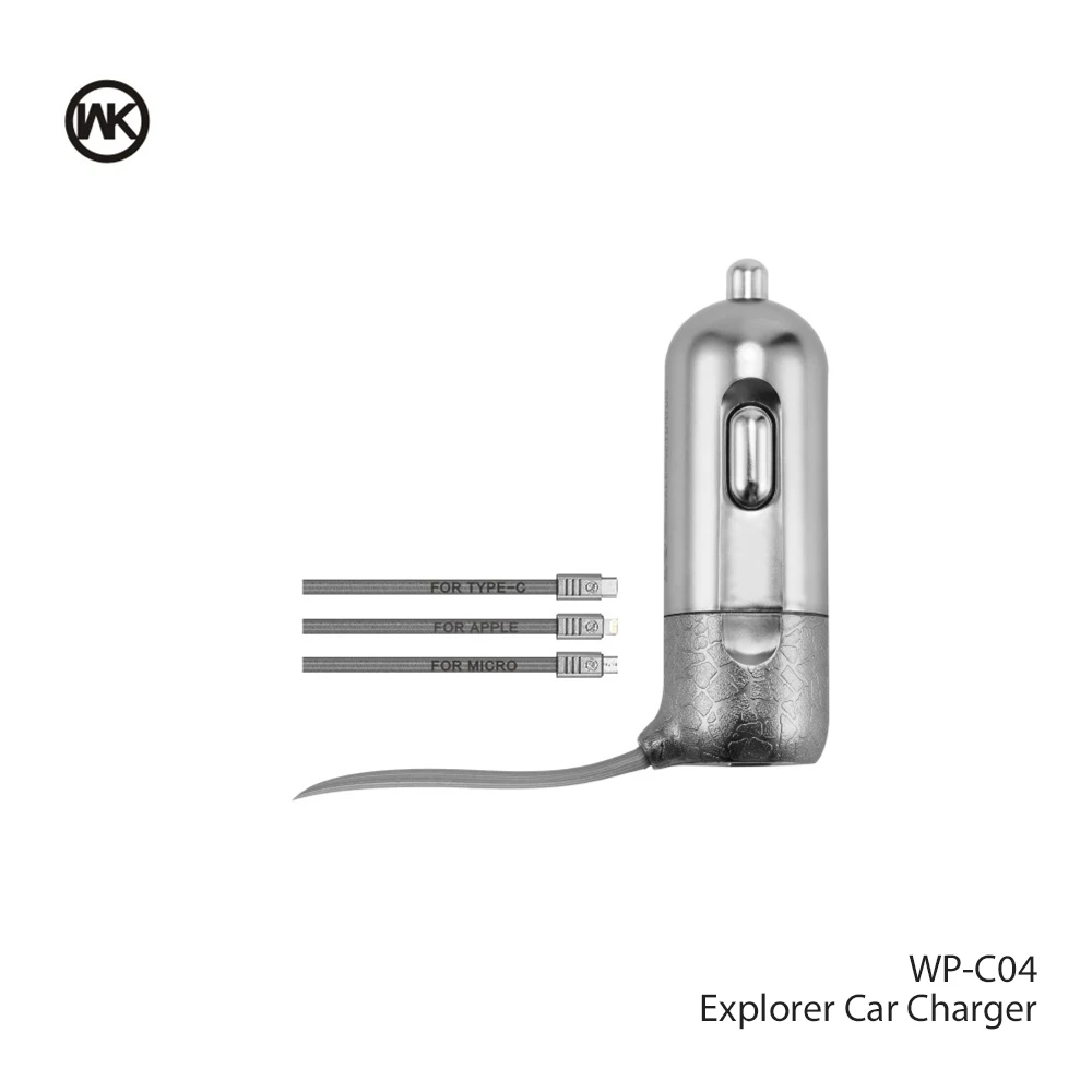 WK дизайн Quick Charge 3 0 Быстрая зарядка USB Автомобильное зарядное устройство для