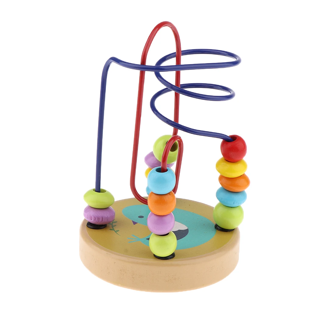 Детские счетные круглые бусины Abacus для малышей Классические деревянные ЛАБИРИНТ