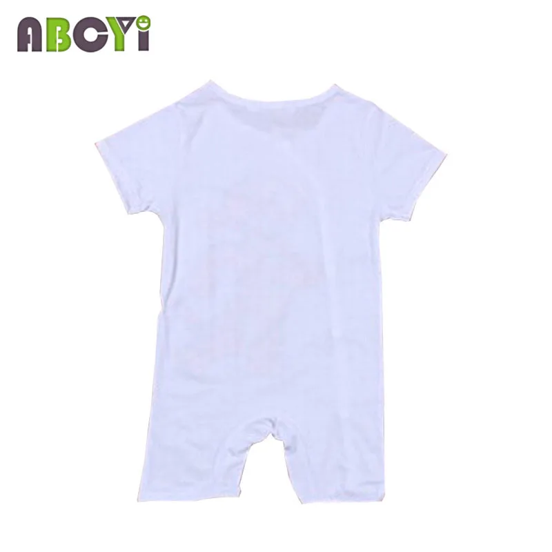 Комбинезон детский в полоску с коротким рукавом рисунком тигра A1030 | Мать и