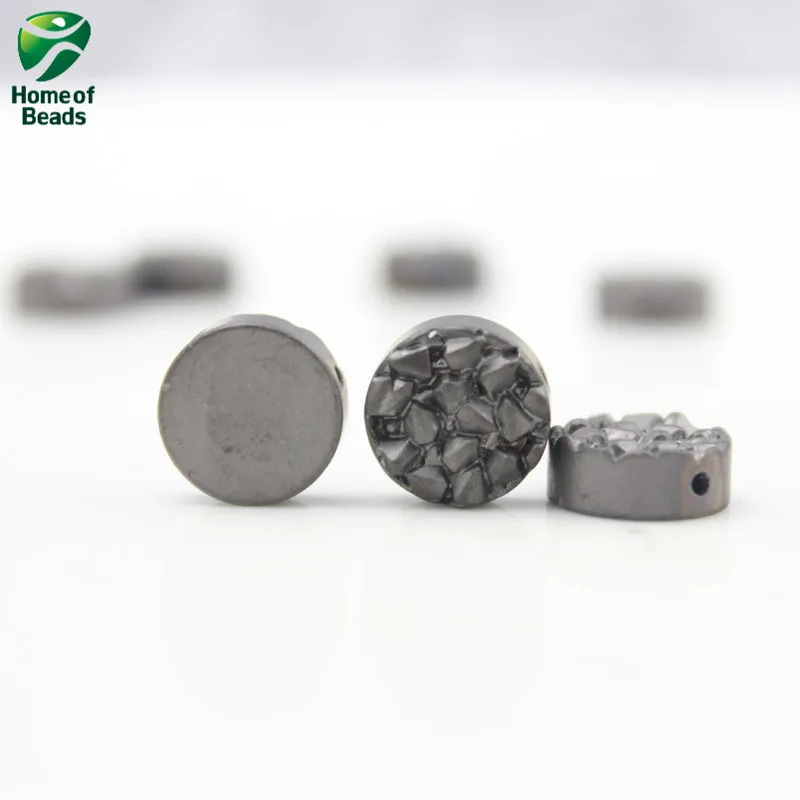 

New Arrival A quality natural Stone Hematite loose beads rainbow 10x10mmFor DIY Jewelry Making (20 Pieces/lot) RHLB1001