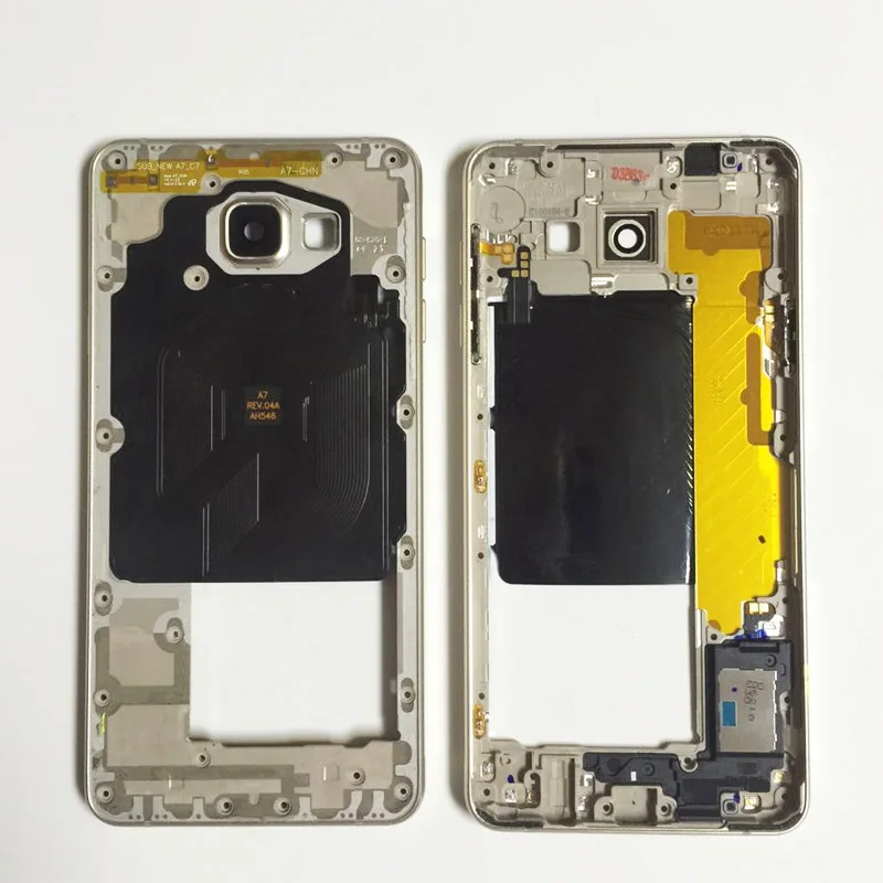 Оригинальная оправа A710F A7100 для Samsung GALAXY A7 2016 одна версия металлический корпус со