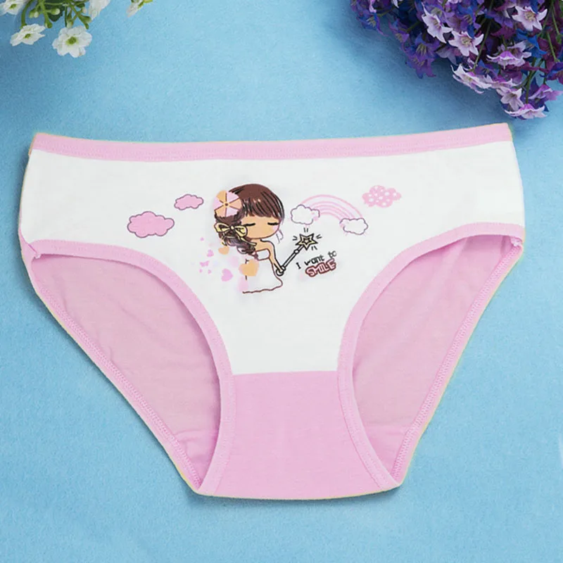 Хлопковые шорты детские трусы нижнее белье для девочек Панталоны 4