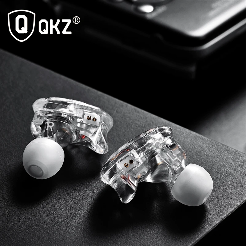 Оригинальные Внутриканальные наушники QKZ VK1 4DD HIFI DJ мониторы спортивные для бега