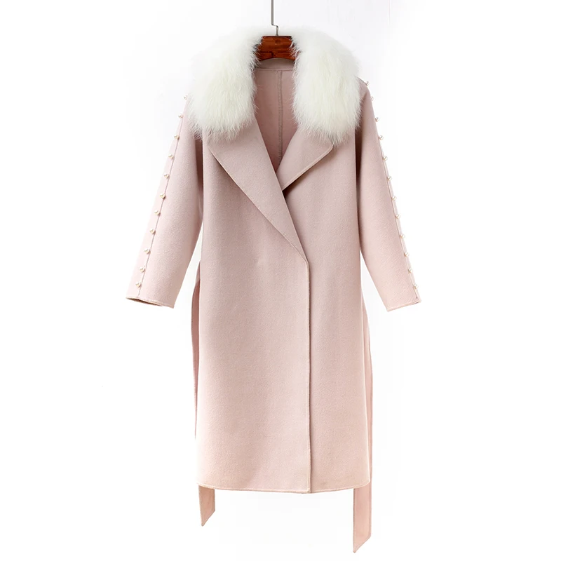 Женское шерстяное пальто подиумная модная дизайнерская одежда с длинным рукавом