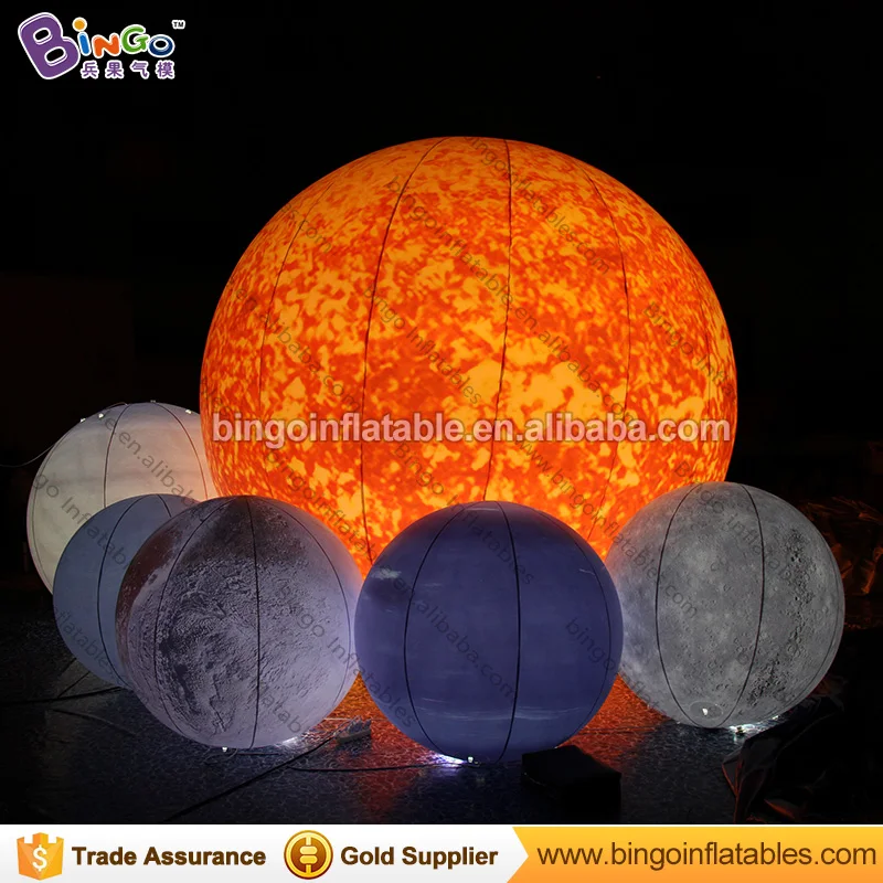3M dia LED lighting inflatable Sun balloon high quality customized blow up type replica with blower toys | Игрушки и хобби