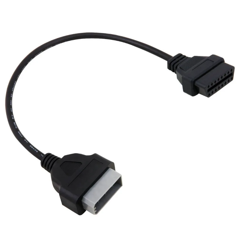 Для Nissan 14Pin до 16Pin OBD2 Женский адаптер подходит для диагностический инструмент