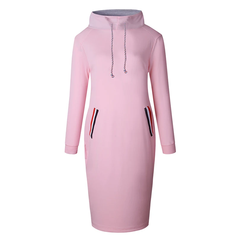 New Year's Turtleneck Pockets Pencil Women Winter Dress High Waist Long Sleeve Office DressTunic Wrap Vestidos Mujer kerst jurk | Женская
