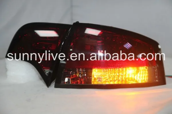 Для Audi A4 b7 светодиодный задний светильник задний фонарь 2005-2008 год темно-красный SN