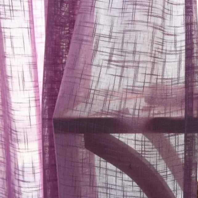 Purple Tulle Серая занавеска s однотонная прозрачная вуаль на окно Современная гостиная кухня занавеска Тюль фиолетовая ткань белый Cortinas Rideaux X273#30 - Цвет: Purple Tulle