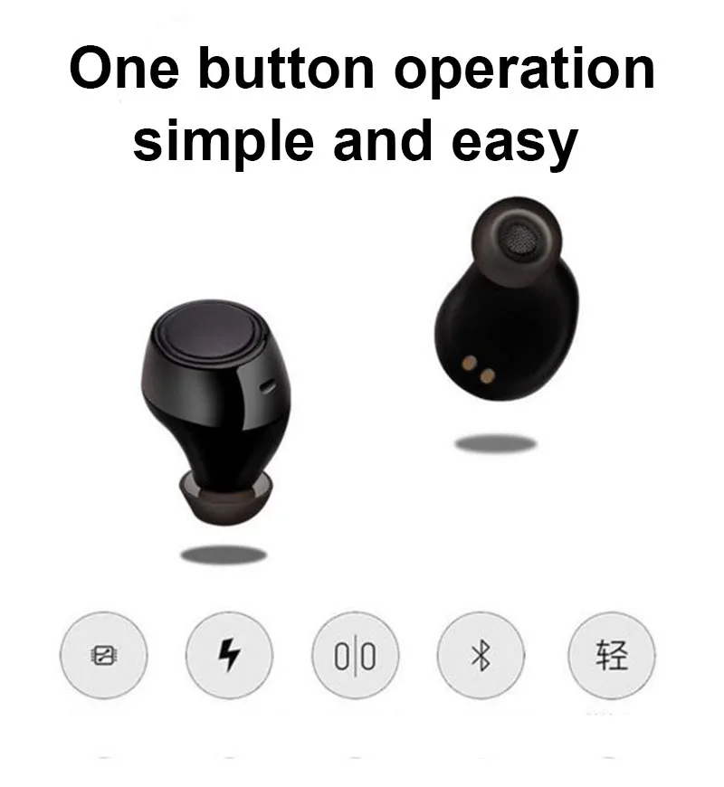 Nasin New TWS26 Mini Bluetooth 5.0 Earphones In-Ear Wireless headset Stereo Earbuds Sports Headset With Mic For Xiaomi huawei |