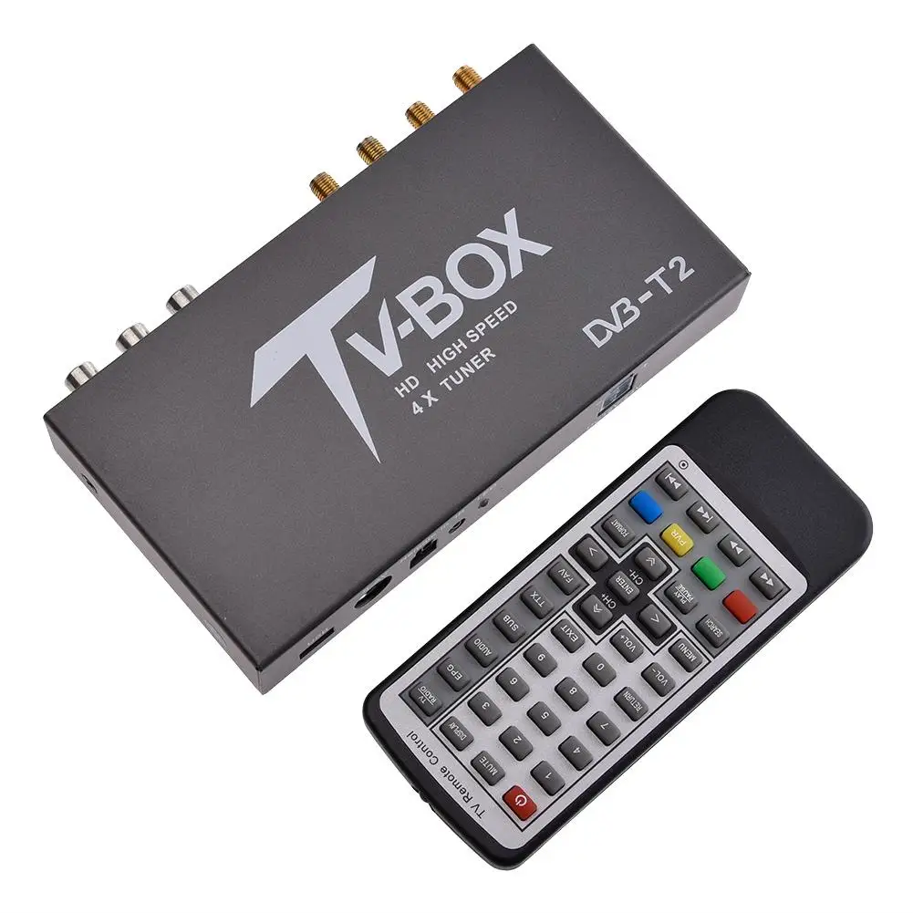 DVB T2 цифровой ТВ конвертер коробка быстрое декодирование мобильный автомобильный ТВ аналоговый тюнер высокая скорость 80 км/ч сильный сигнал приемник