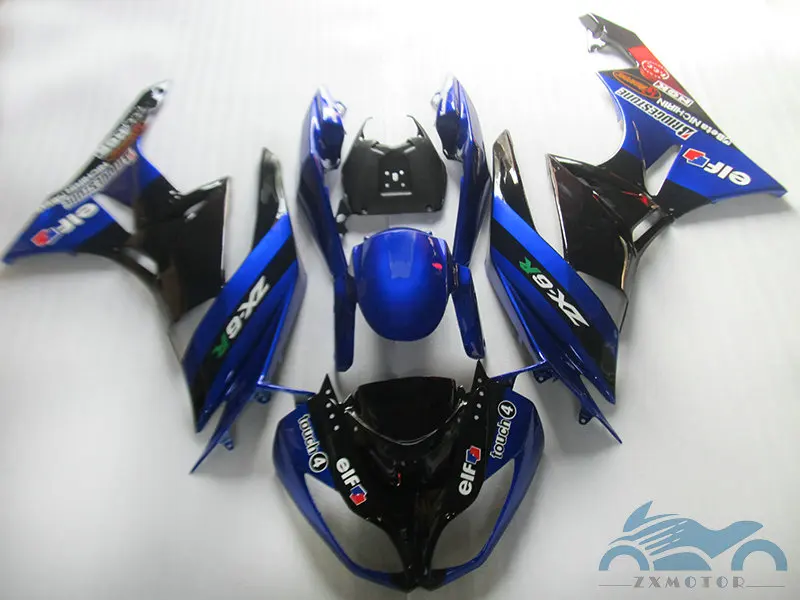 Индивидуальный комплект обтекателей для KAWASAKI Ninja ZX6R 2009 2011 2012 спортивные гоночные