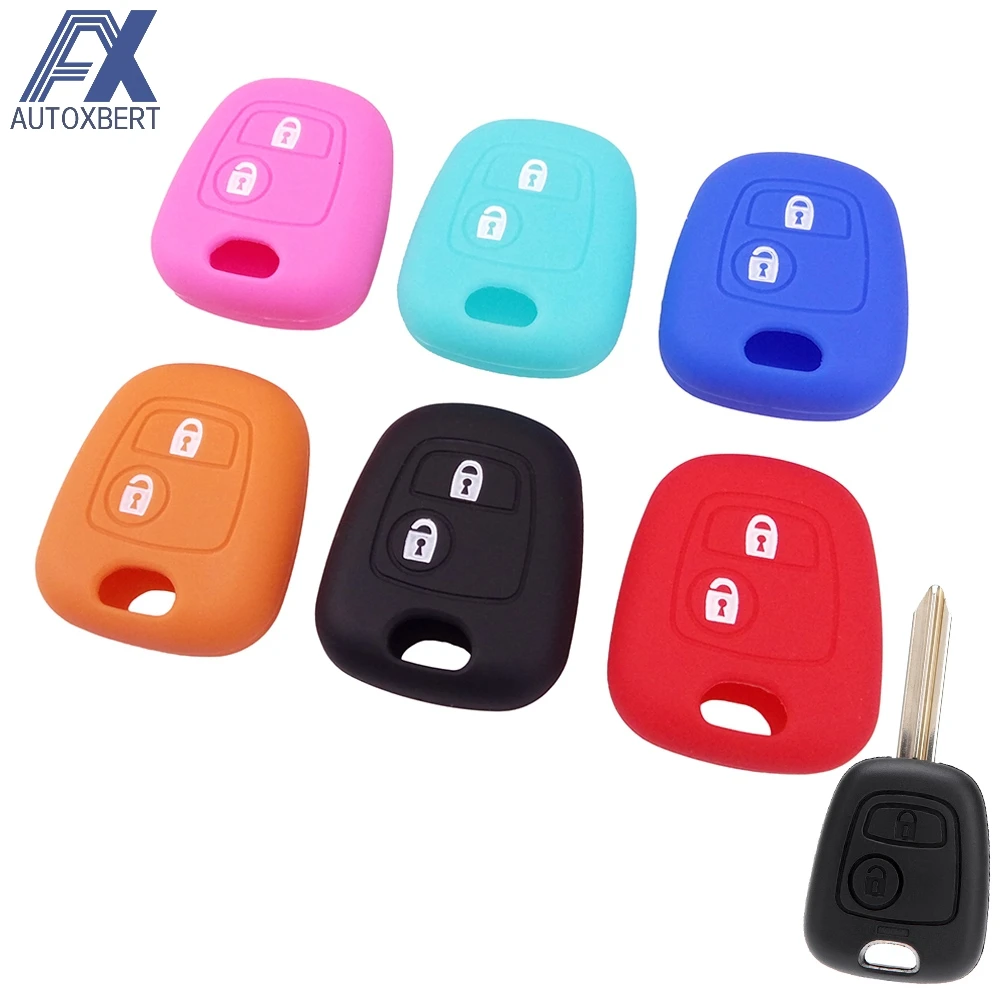 Силиконовый чехол для дистанционного ключа TOYOTA AYGO 2 кнопки CITROEN C1 C2 C3 C4 XSARA PICASSO PEUGEOT
