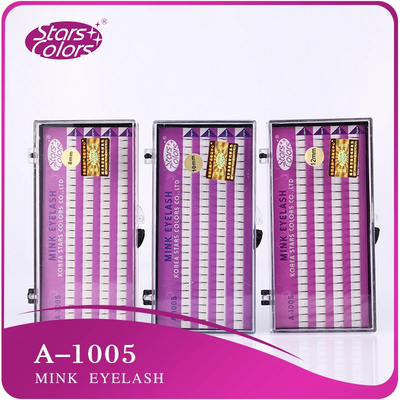 

10 trays/lot 3 flares 4 lines Faux Mink eyelash Natural false Curl C Handmade Eye lash Cilia make up tools