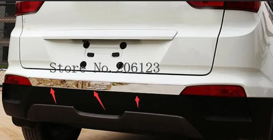 Высококачественный бампер из нержавеющей стали с блестками для hyundai IX25 Creta Накладка заднего бампера 1 шт