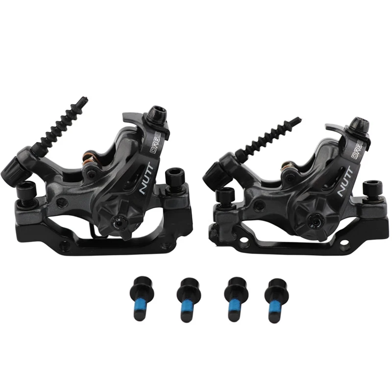 1 pair NUTT MTB механические дисковые тормоза алюминиевые две стороны Тормозная сила горный велосипед тормозной велосипед набор тормозов - Цвет: 1 pair