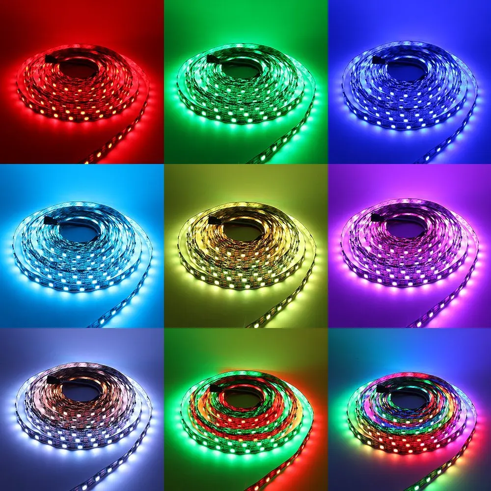Светодиодный DC12V мечта Цвет Светодиодные ленты свет Наборы WS2811 SMD 300 светодиодный